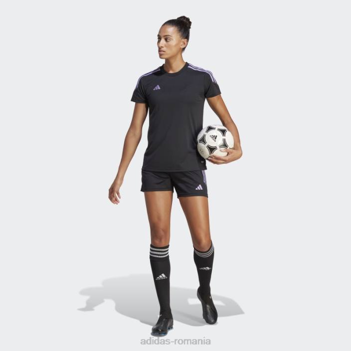 Adidas pantaloni scurți de antrenament club negru tiro 23 femei negru/violet 2JBN16883