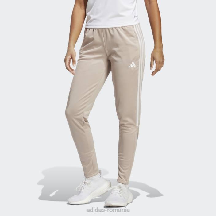Adidas pantaloni taupe tiro femei taupe/alb 2JBN9784