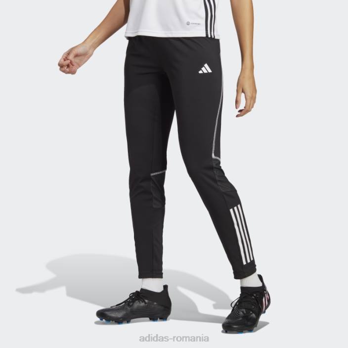 Adidas pantaloni tiro 23 pro negri femei alb negru 2JBN17149