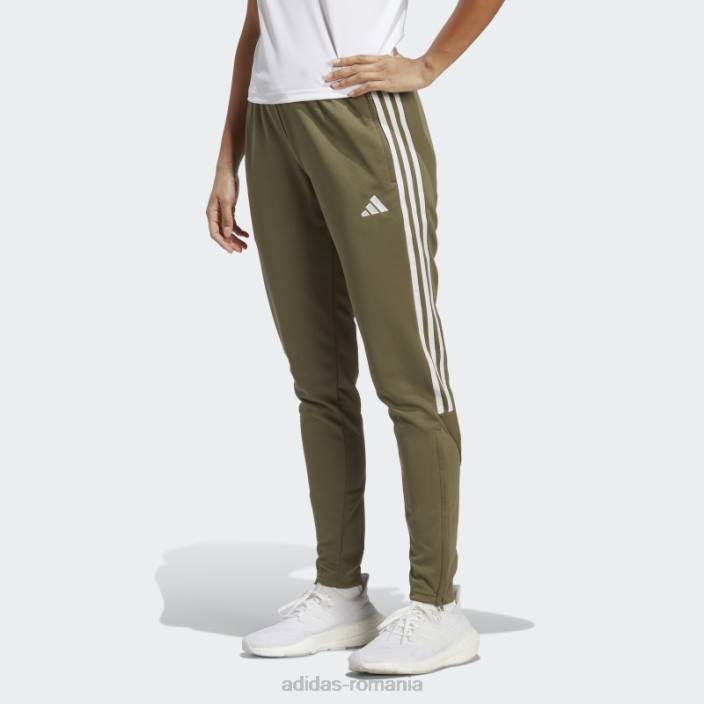 Adidas pantaloni tiro olive adidas femei măsliniu/alb 2JBN9705