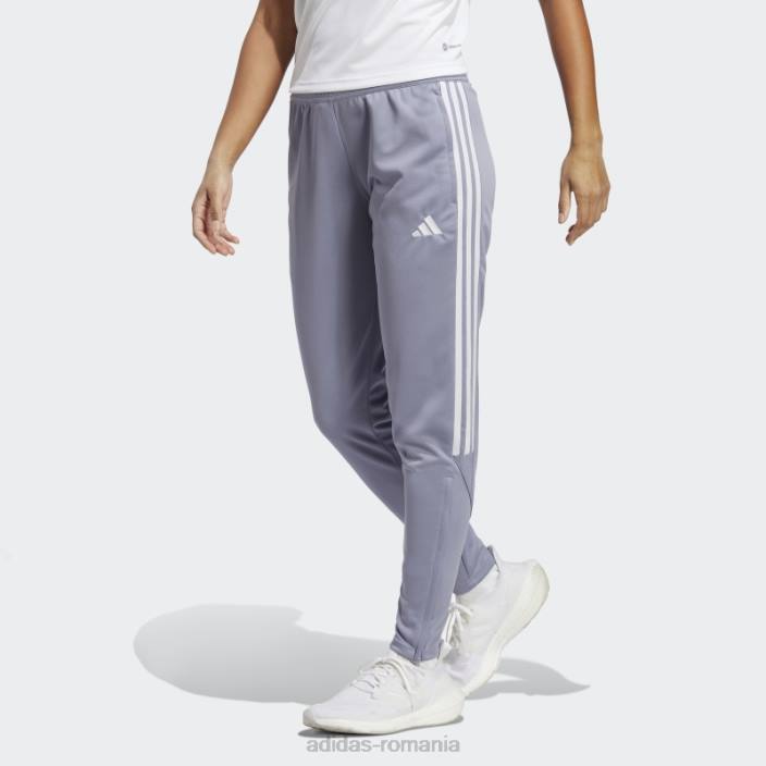 Adidas pantaloni tiro violet argintiu adidas femei violet argintiu/alb 2JBN9795