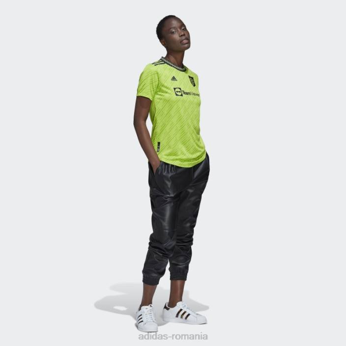 Adidas slime manchester united 22/23 tricou al treilea autentic femei slime 2JBN17321