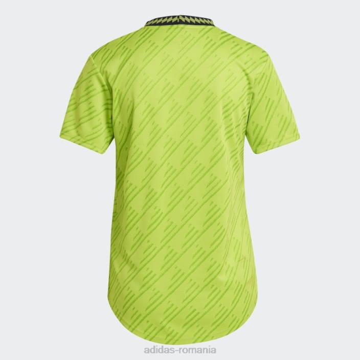 Adidas slime manchester united 22/23 tricou al treilea autentic femei slime 2JBN17321