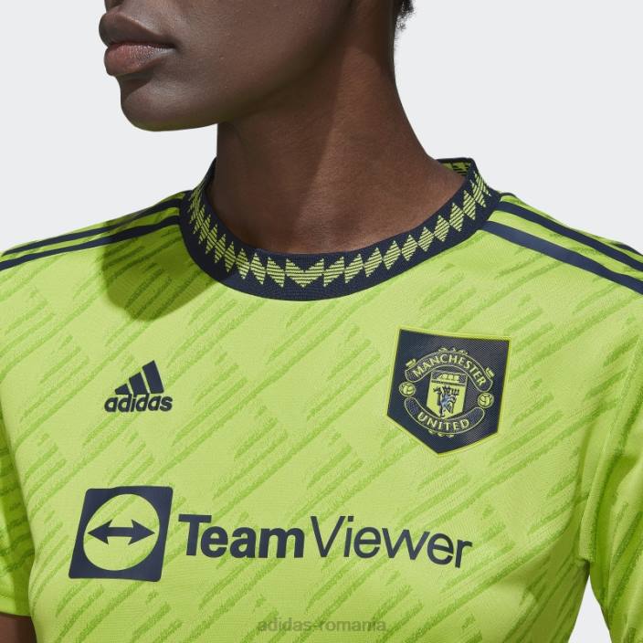Adidas slime manchester united 22/23 tricou al treilea autentic femei slime 2JBN17321