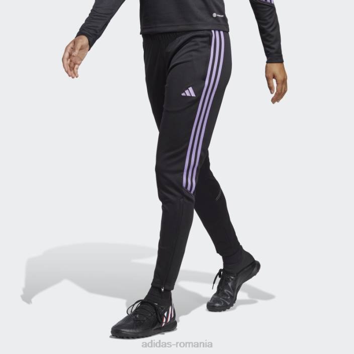 Adidas tiro 23 club antrenament pantaloni de trening violet femei negru/violet 2JBN16518