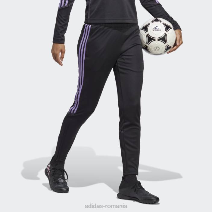 Adidas tiro 23 club antrenament pantaloni de trening violet femei negru/violet 2JBN16518