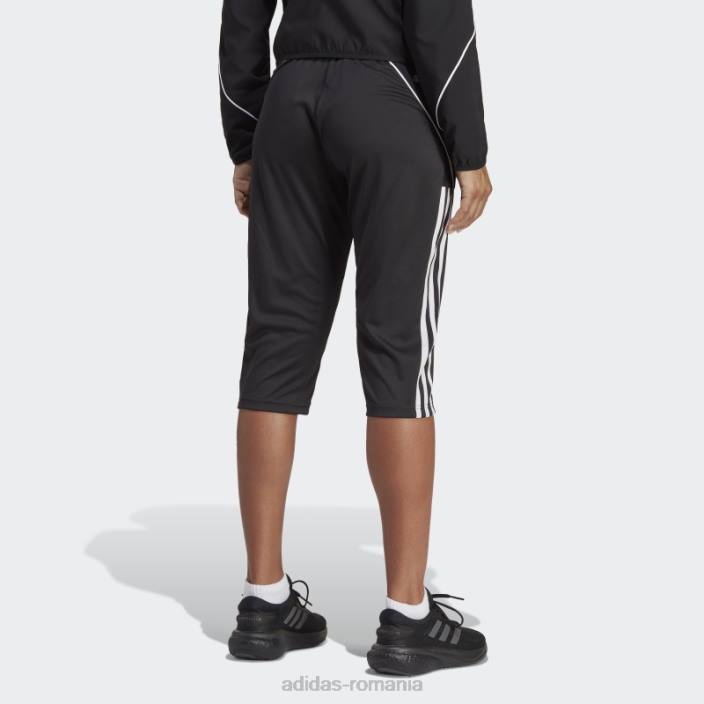 Adidas tiro 23 league pantaloni 3/4 negri femei negru 2JBN9001