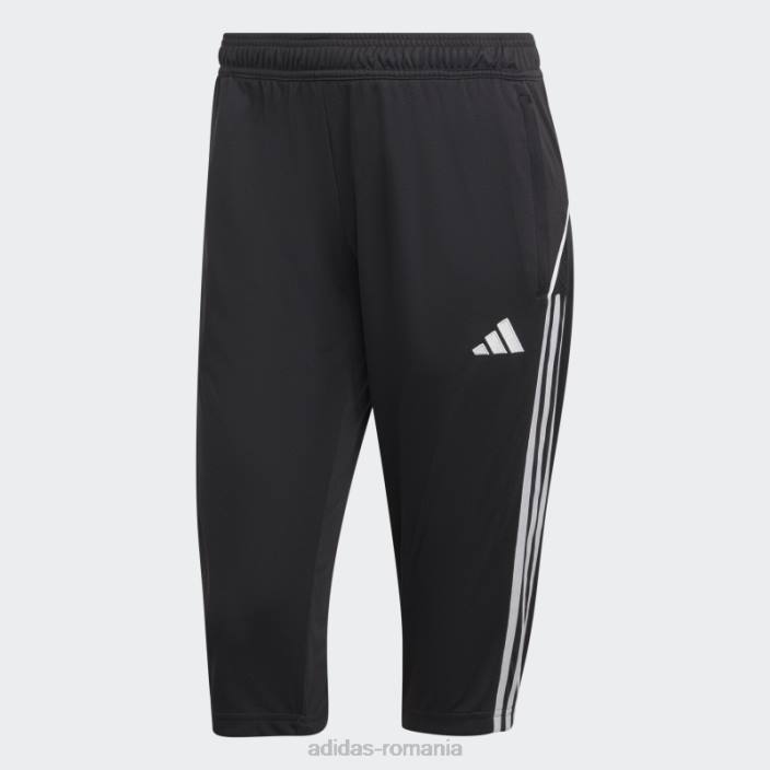 Adidas tiro 23 league pantaloni 3/4 negri femei negru 2JBN9001