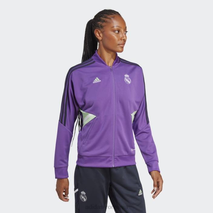 Adidas top de antrenament condivo 22 de la real madrid mov adidas femei Violet 2JBN17292