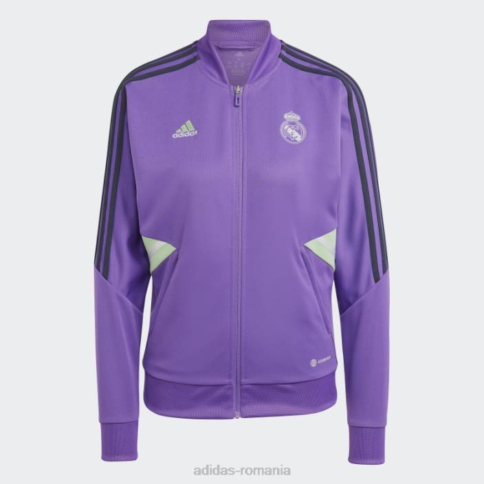 Adidas top de antrenament condivo 22 de la real madrid mov adidas femei Violet 2JBN17292