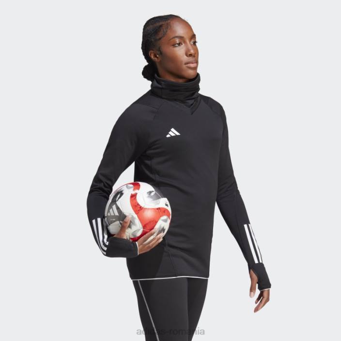 Adidas top negru tiro 23 pro cald femei alb negru 2JBN17170