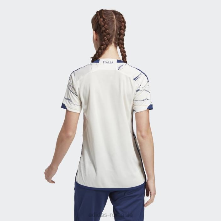 Adidas tricou alb al echipei Italiei feminin 23 deplasare femei alb 2JBN17501