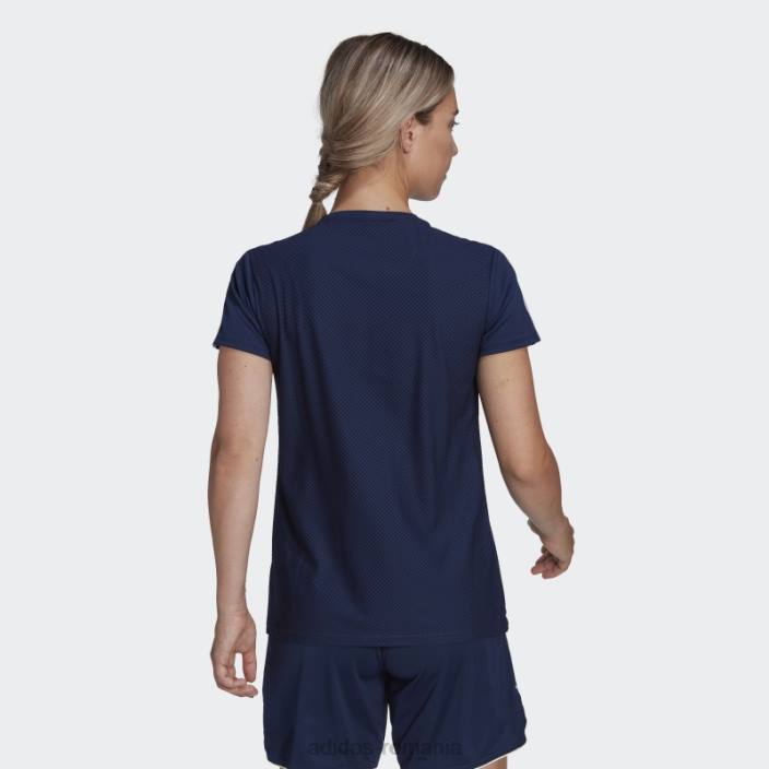 Adidas tricou alb al ligii tiro 23 femei bleumarin/alb 2JBN17349