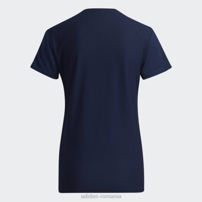 Adidas tricou alb al ligii tiro 23 femei bleumarin/alb 2JBN17349