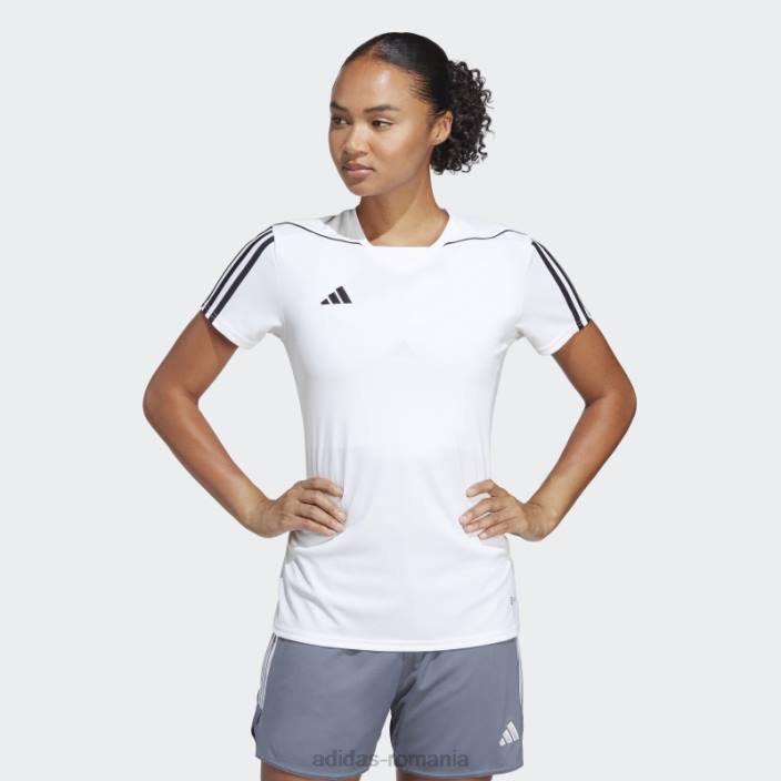 Adidas tricou alb de liga tiro 23 adidas femei alb negru 2JBN17259
