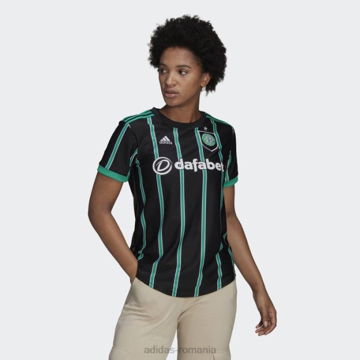 Adidas tricou deplasare celtic fc 22/23 negru femei negru 2JBN16735