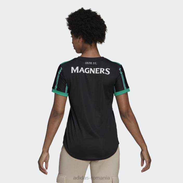 Adidas tricou deplasare celtic fc 22/23 negru femei negru 2JBN16735