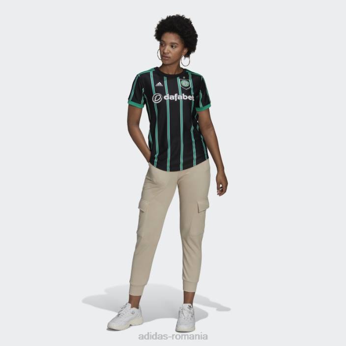 Adidas tricou deplasare celtic fc 22/23 negru femei negru 2JBN16735