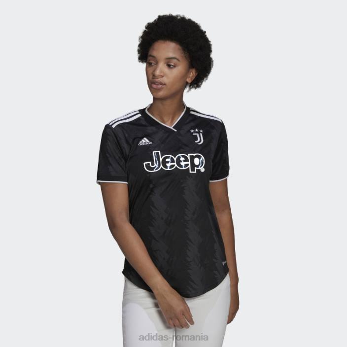 Adidas tricou fierbinte carbon juventus 22/23 deplasare femei negru/alb/carbon 2JBN16888