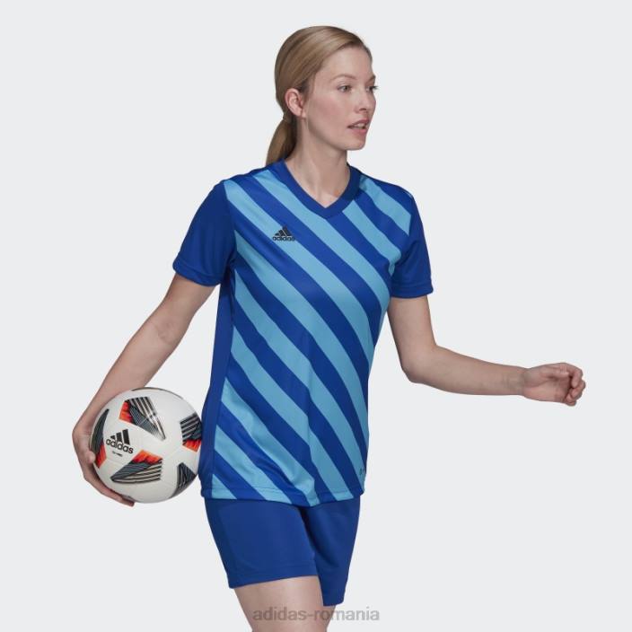 Adidas tricou grafic entrada 22 albastru regal femei albastru regal/aplicație sky rush 2JBN17357