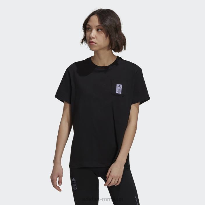 Adidas tricou negru Olympique Lyonnais femei negru 2JBN17350