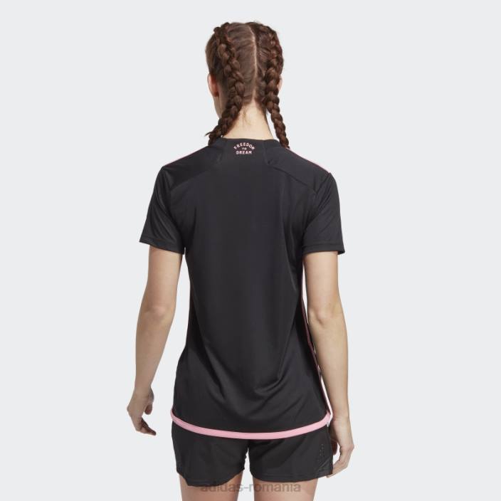 Adidas tricou negru inter miami cf 23/24 deplasare femei negru 2JBN17231