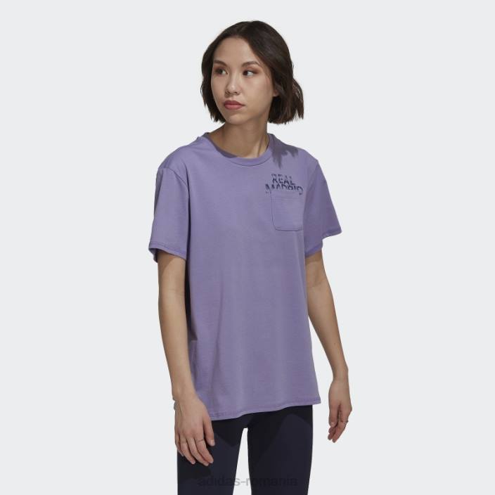 Adidas tricou real madrid lila femei liliac 2JBN10483
