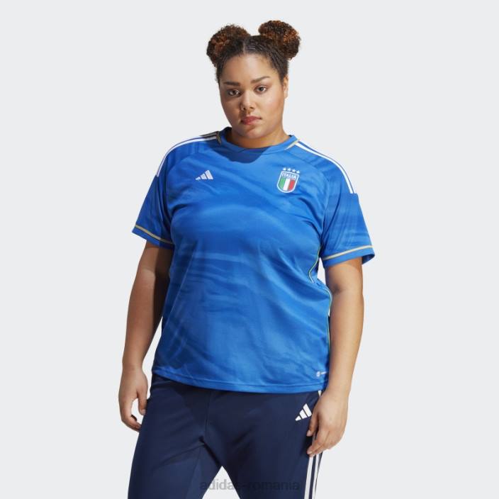 Adidas tricoul albastru Italia 23 acasă (mărime plus) femei albastru 2JBN17386
