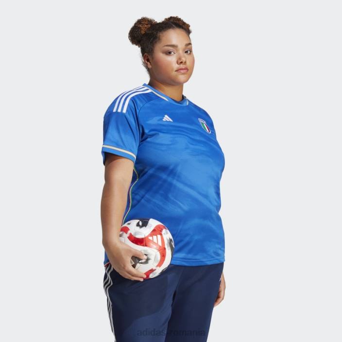 Adidas tricoul de acasă echipa 23 feminin a Italiei (mărime plus) albastru femei albastru 2JBN17372