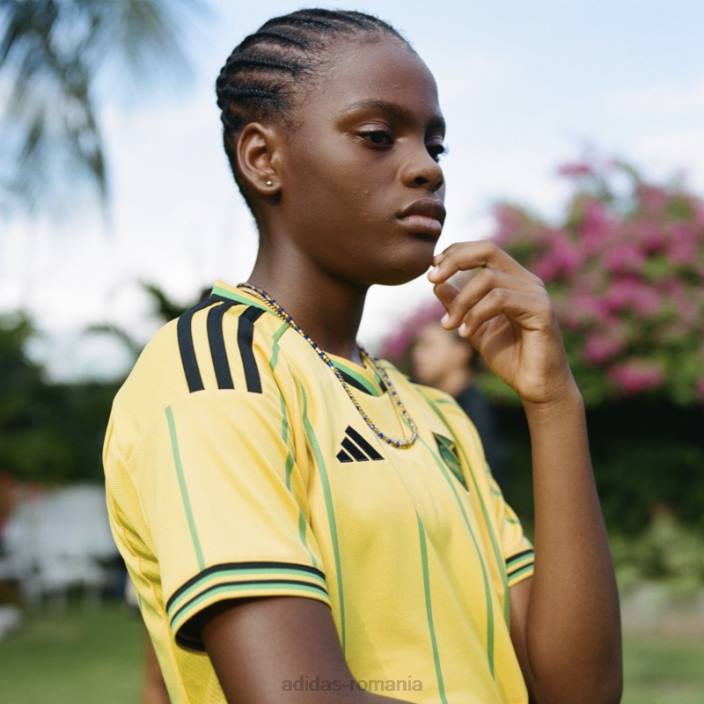 Adidas tricoul verde de acasă Jamaica 23 femei auriu/verde 2JBN10063