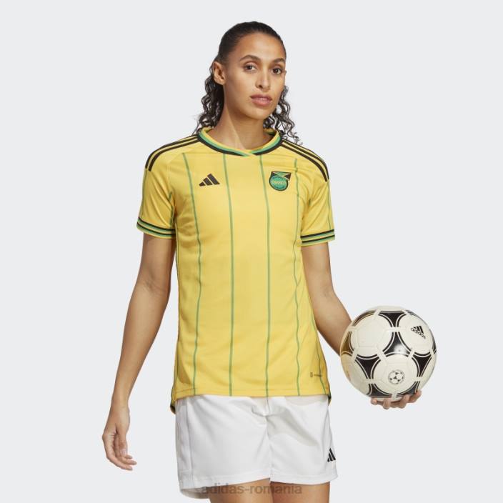 Adidas tricoul verde de acasă Jamaica 23 femei auriu/verde 2JBN16655