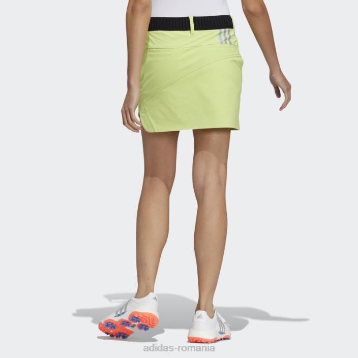 Adidas Fusta cu detaliu fante cu 3 dungi lime adidas femei lămâie verde 2JBN3150