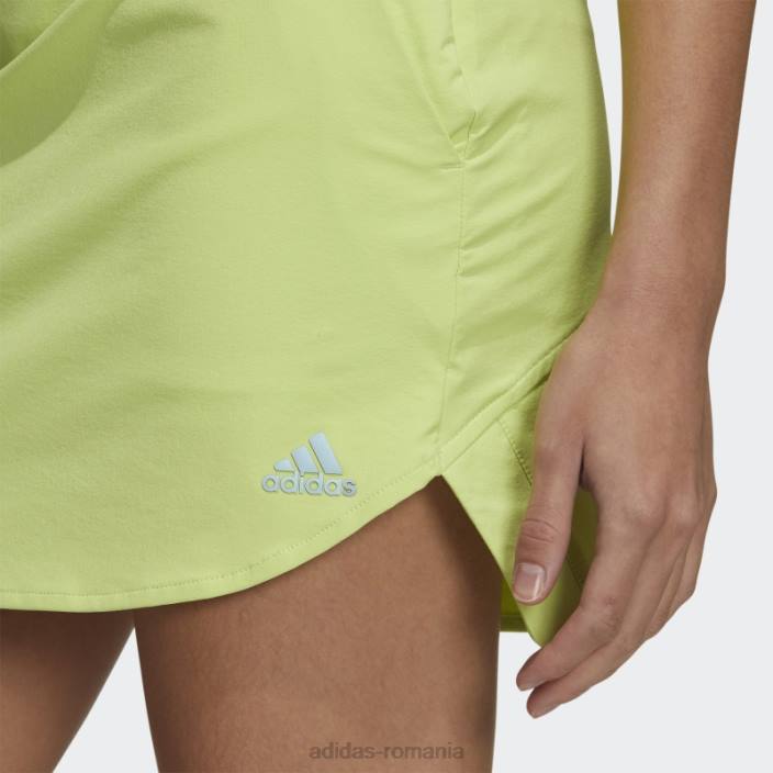 Adidas Fusta cu detaliu fante cu 3 dungi lime adidas femei lămâie verde 2JBN3150