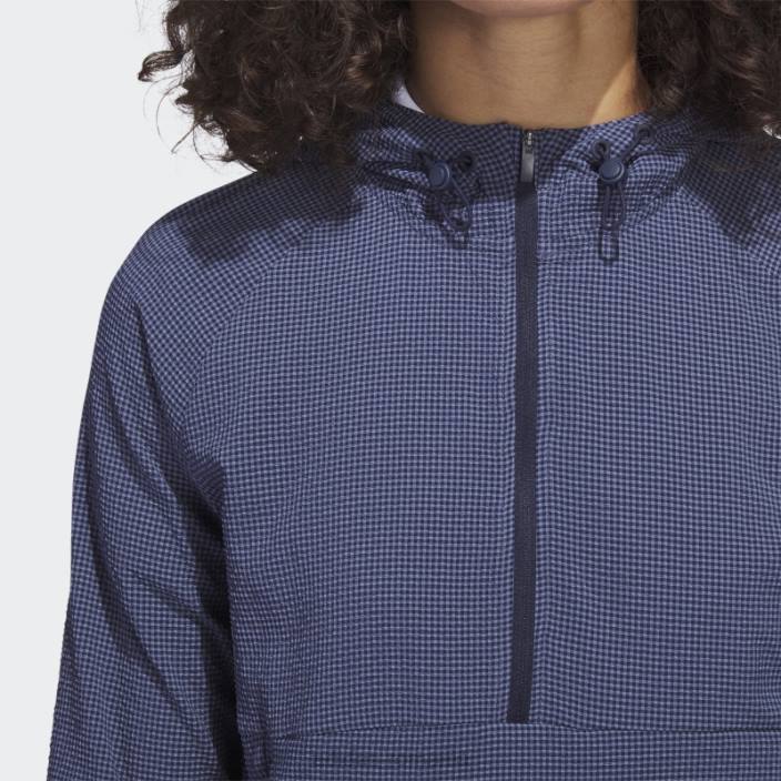 Adidas Hanoră de golf seersucker bleumarin cu fermoar 1/4 adidas femei marina 2JBN10011