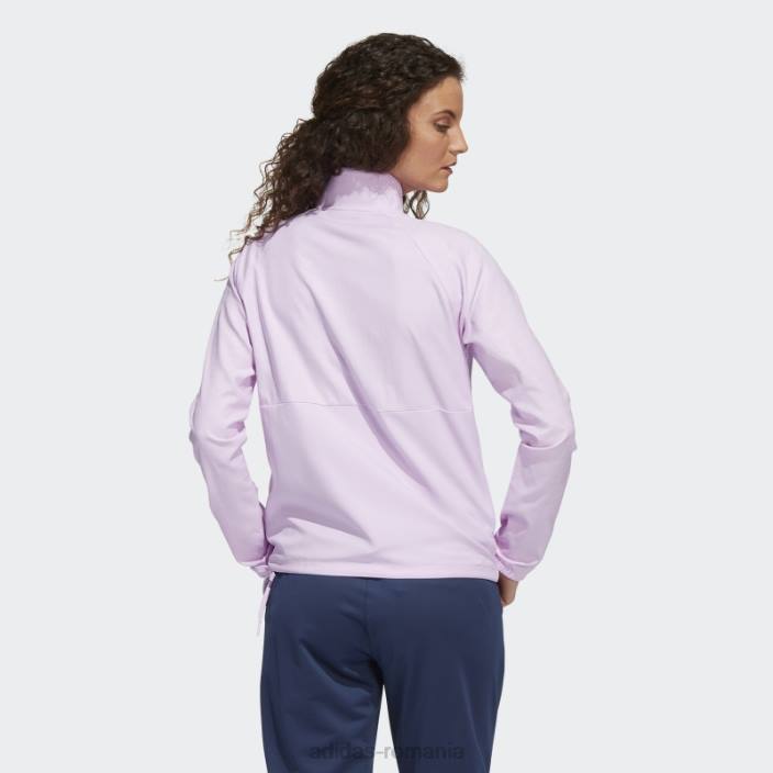 Adidas Pulover 1/4-snap în relief lila adidas femei liliac 2JBN3180