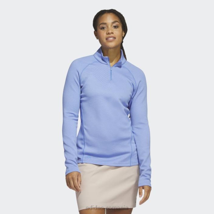 Adidas Pulover de golf albastru cu fermoar 1/4 adidas femei albastru 2JBN9963