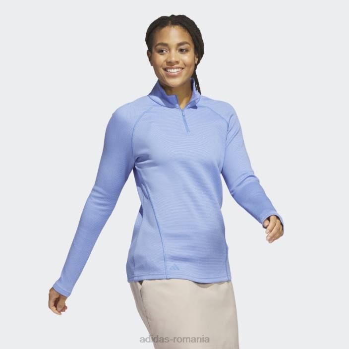 Adidas Pulover de golf albastru cu fermoar 1/4 adidas femei albastru 2JBN9963