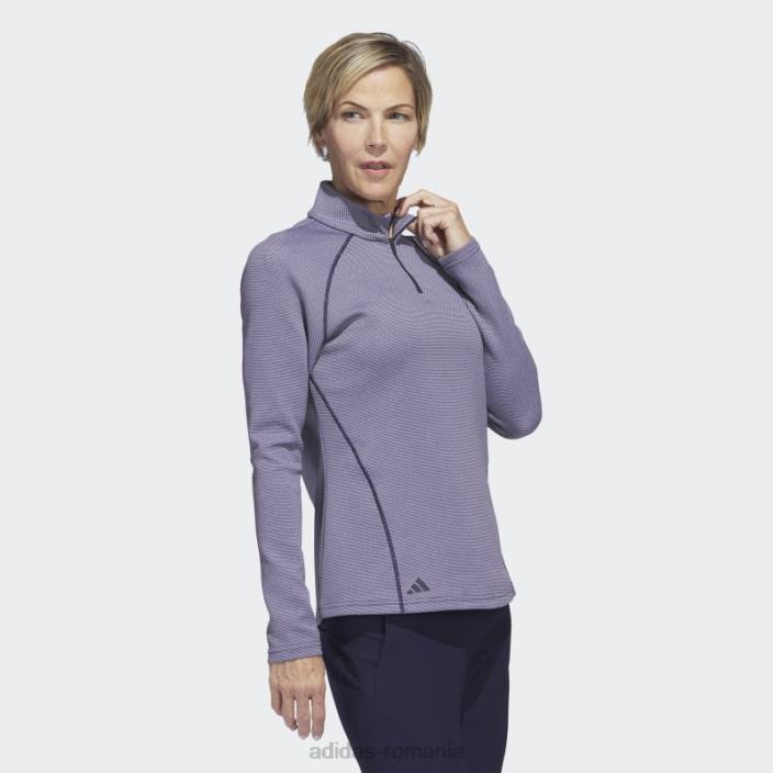 Adidas Pulover de golf cu fermoar 1/4 bleumarin femei marina 2JBN10091