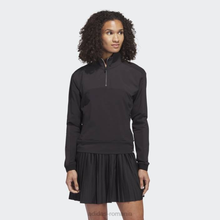 Adidas Pulover de golf negru ultimate365 tour cu fermoar 1/4 femei negru 2JBN10139