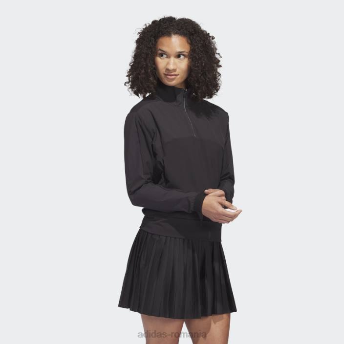 Adidas Pulover de golf negru ultimate365 tour cu fermoar 1/4 femei negru 2JBN10139