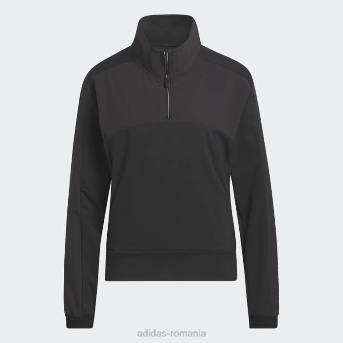 Adidas Pulover de golf negru ultimate365 tour cu fermoar 1/4 femei negru 2JBN10139