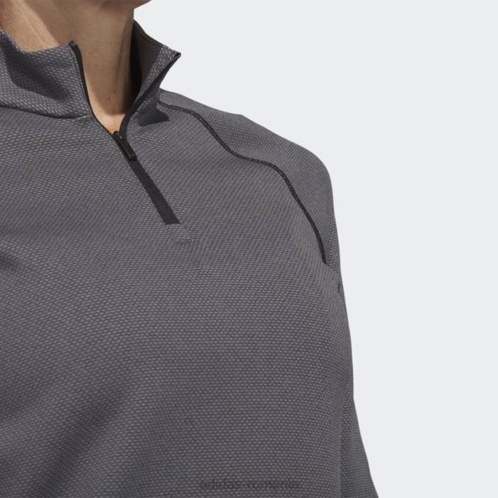 Adidas Pulover negru de golf cu fermoar 1/4 femei negru 2JBN9241