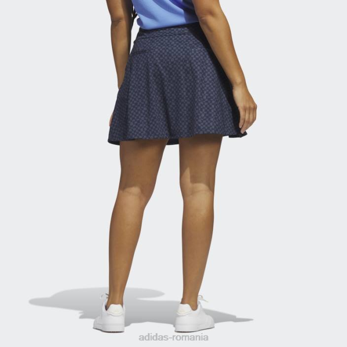 Adidas fustă de golf de 16 inchi imprimată bleumarin femei marina 2JBN9727