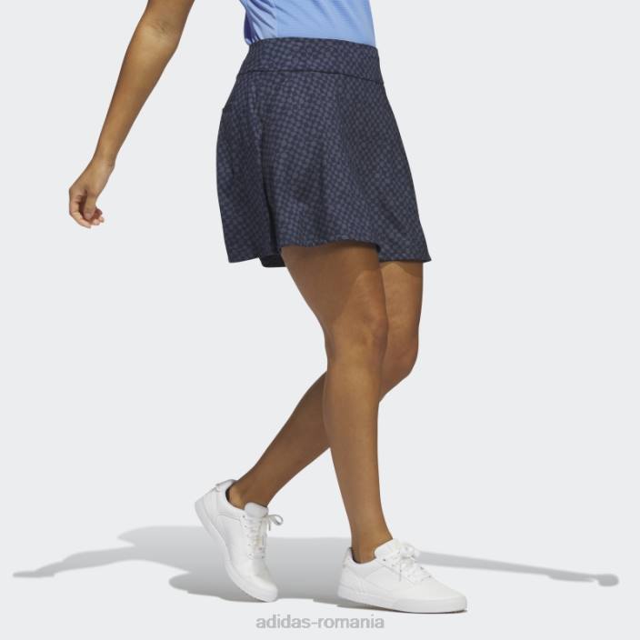 Adidas fustă de golf de 16 inchi imprimată bleumarin femei marina 2JBN9727