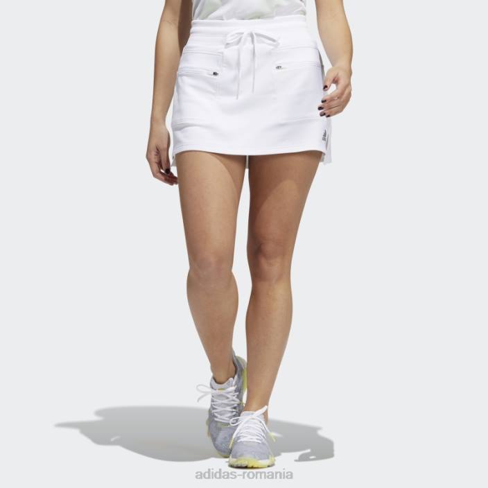 Adidas fustă de golf din tricot warp alb adidas femei alb 2JBN3162