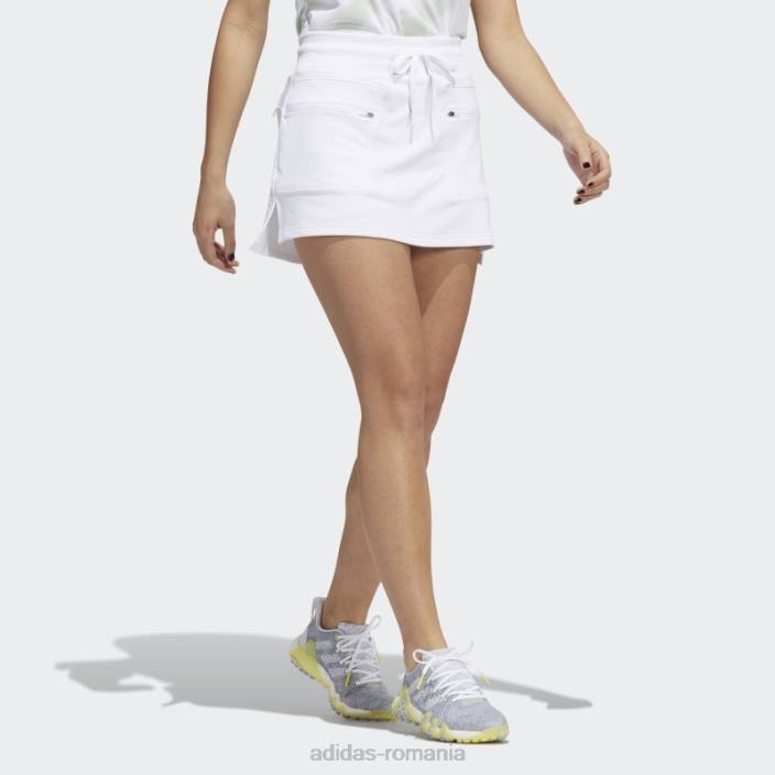 Adidas fustă de golf din tricot warp alb adidas femei alb 2JBN3162