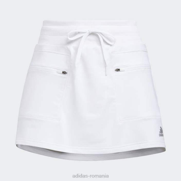Adidas fustă de golf din tricot warp alb adidas femei alb 2JBN3162