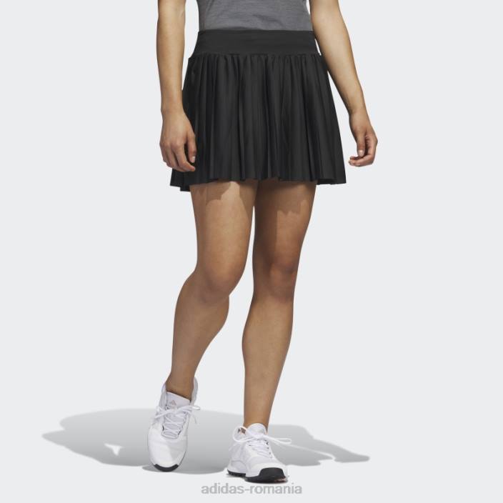 Adidas fustă de golf neagră ultimate365 tour plisată de 15 inchi femei negru 2JBN10084