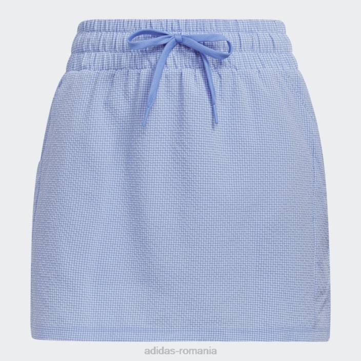 Adidas fustă de golf seersucker de 16 inci, albastră femei albastru 2JBN9734