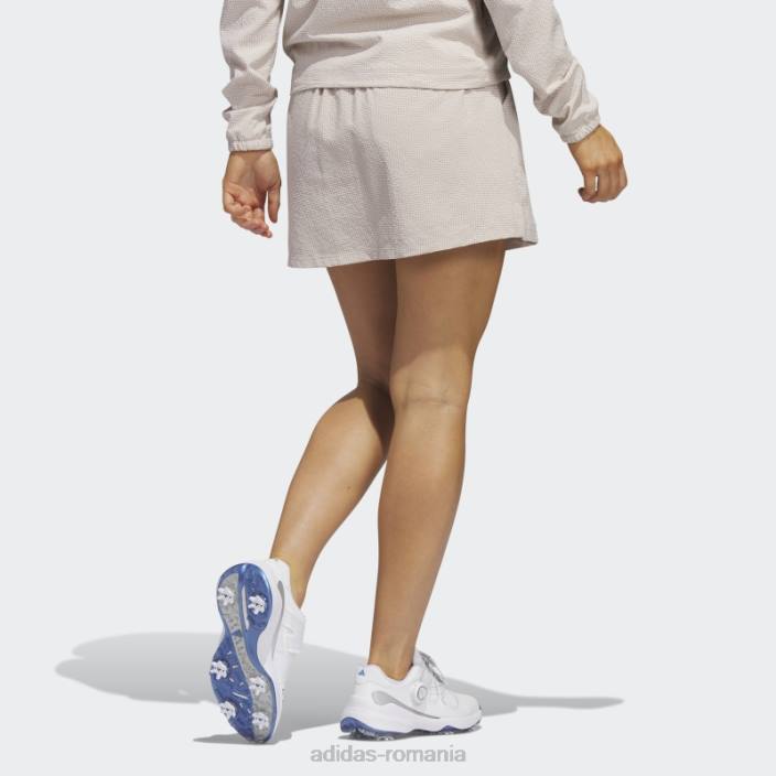 Adidas fustă de golf seersucker taupe de 16 inchi femei taupe 2JBN2590
